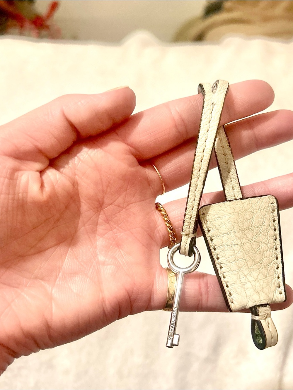 Michael Kors Leather Keyring